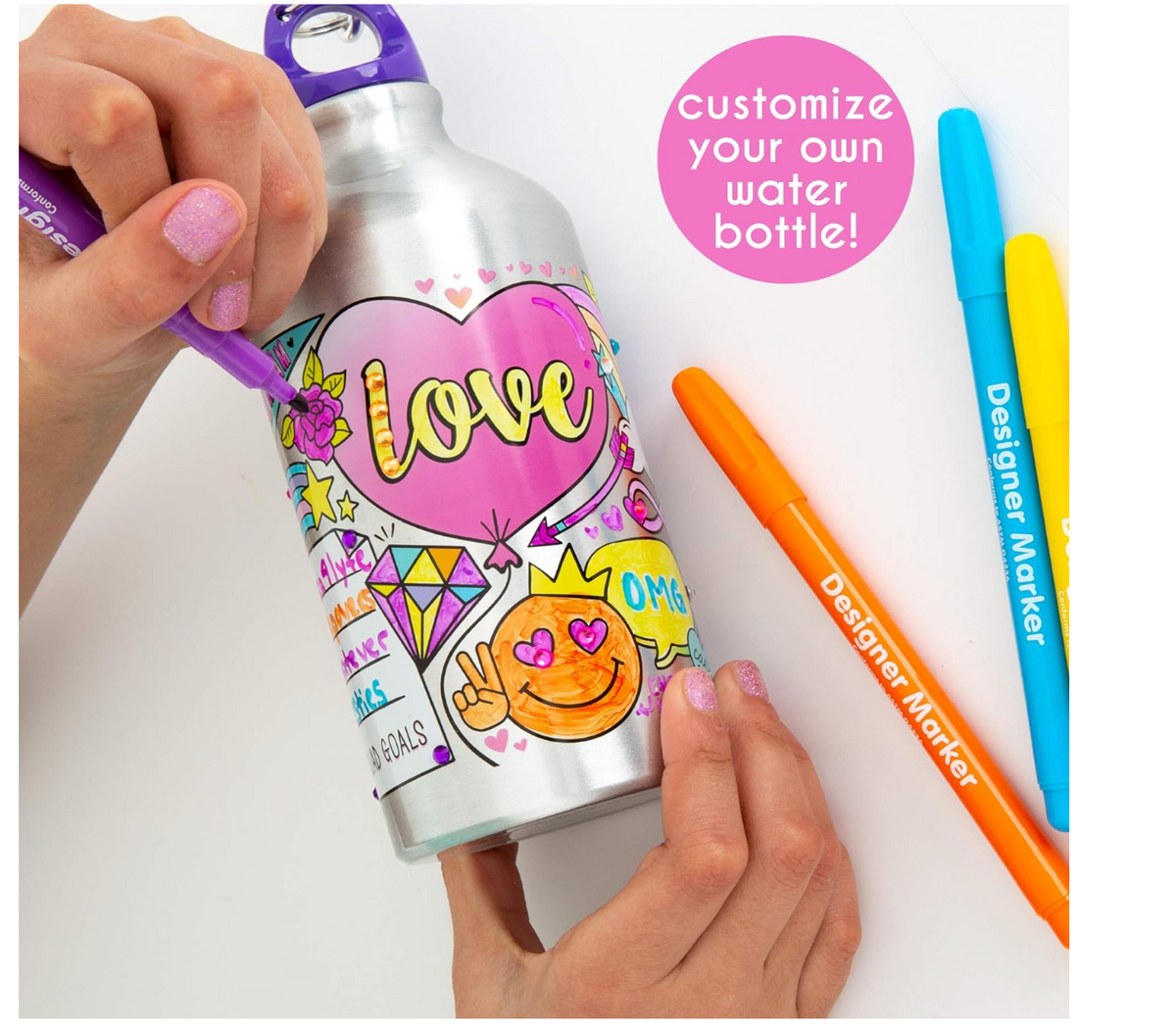 Kit para Decorar Tu Propia Botella de Agua