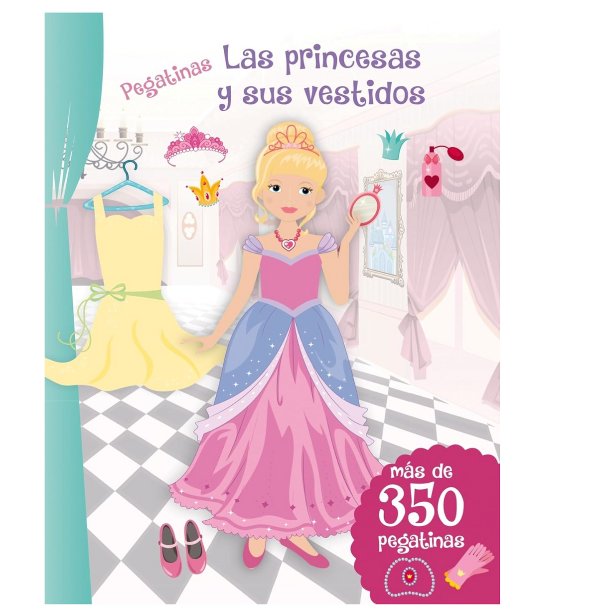 Pegatinas. Las princesas y sus vestidos