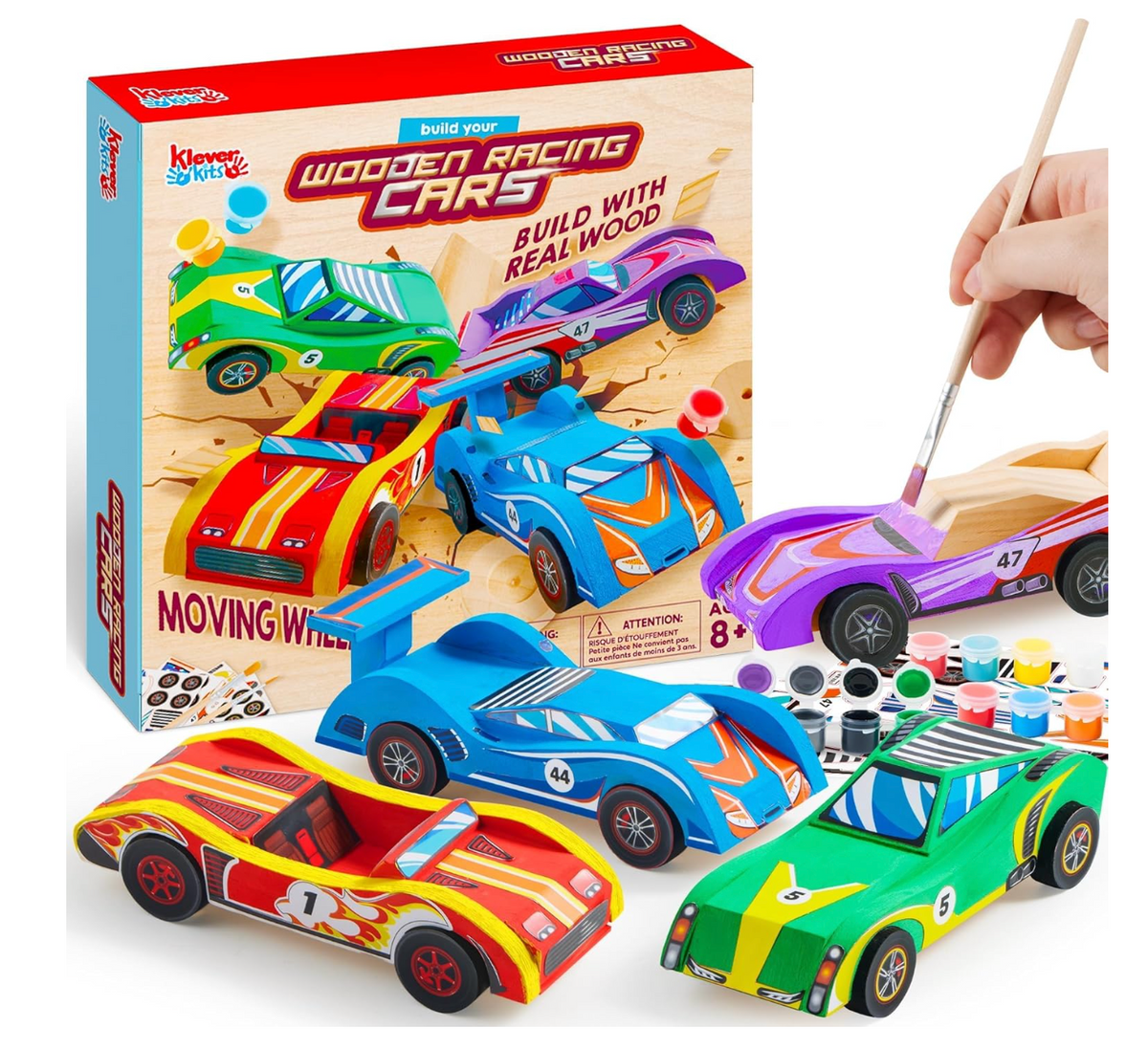 Klever Kits de Madera para Coches de Carreras