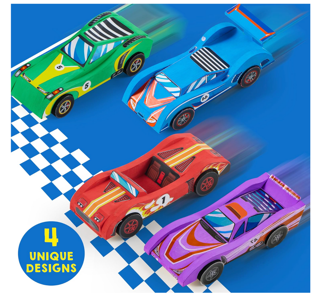 Klever Kits de Madera para Coches de Carreras