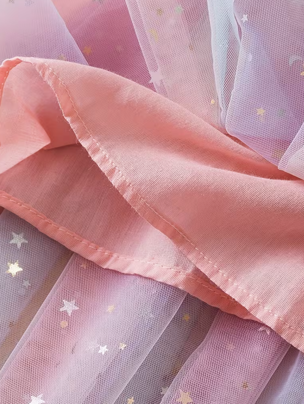 Vestido Dulce Estrellitas rosa con tul y lentejuelas - foto 2