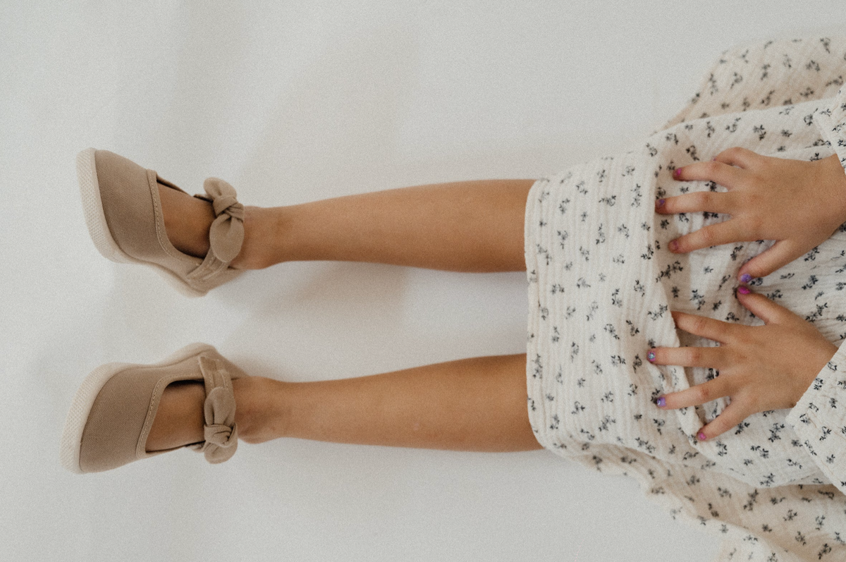 Flats Moño Beige Bow Camel