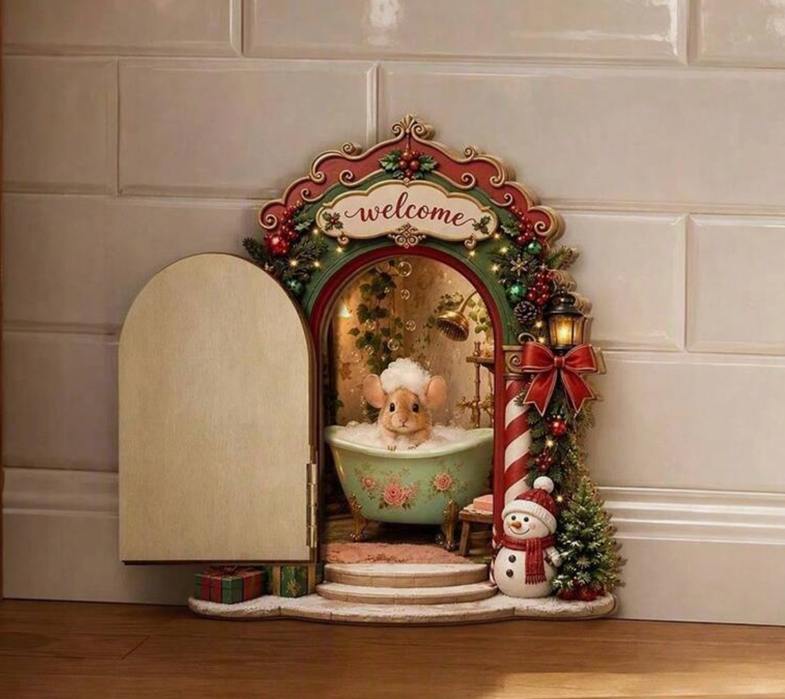 Puertita Raton Navideño