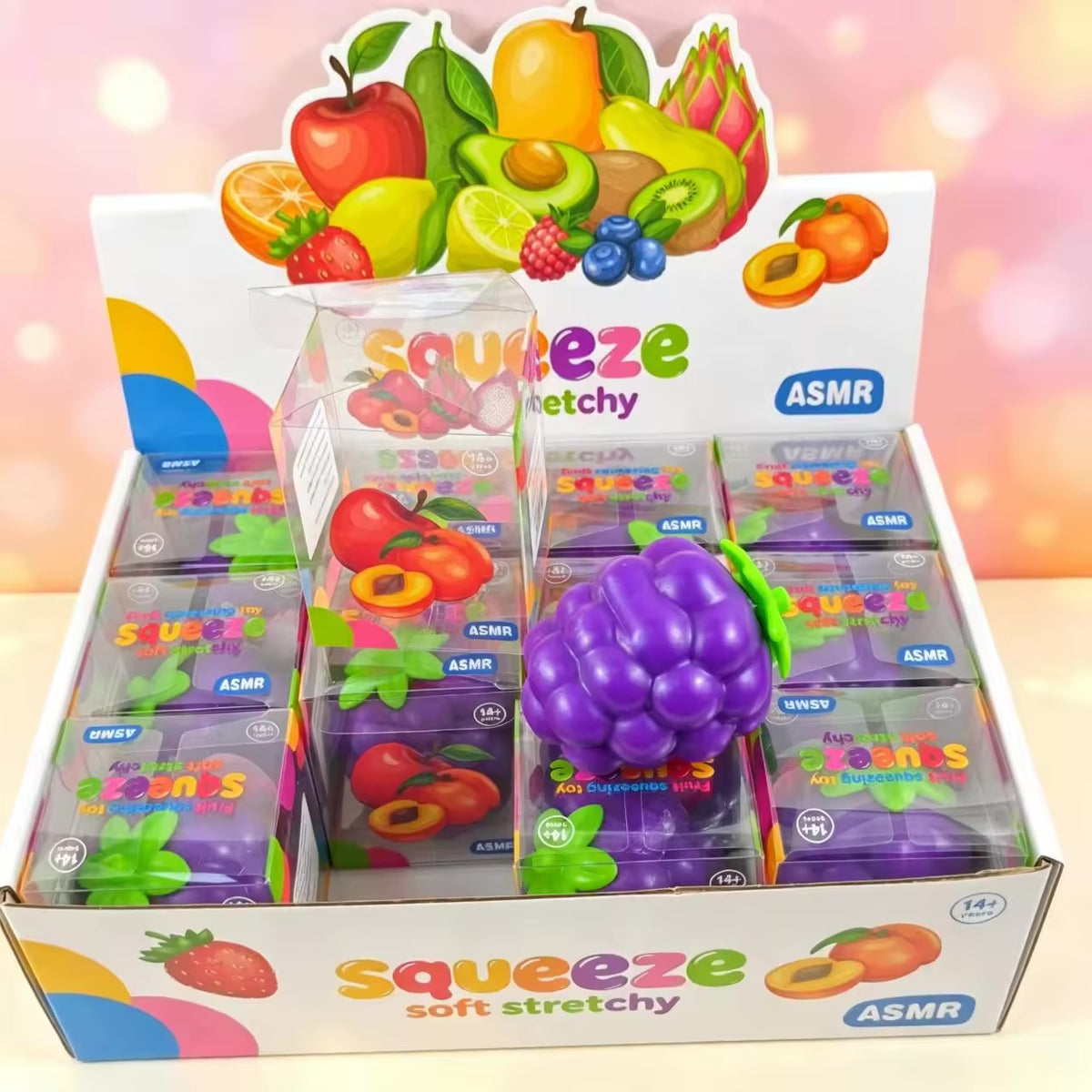 Uva Vaselina Frutas Squishy