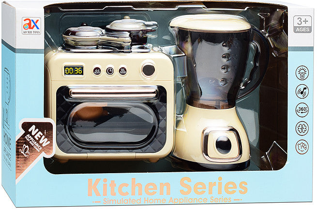 Set Cocinita de Juguete Estufa con Horno y Licuadora Kitchen Series