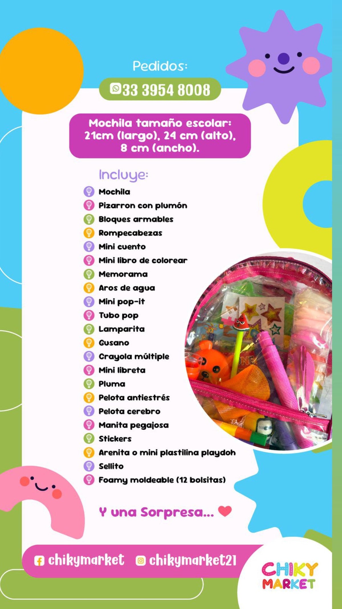 Mochila kit de viajerito para niños - foto 2