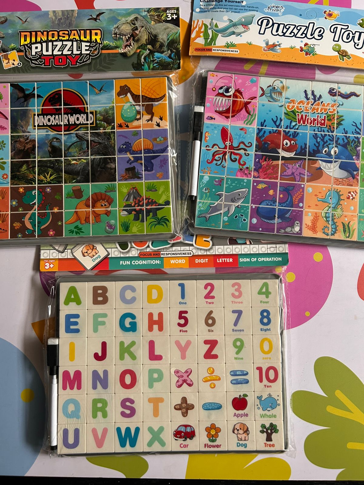 Rompecabezas Principiantes con Pintarron CHIKY MARKET