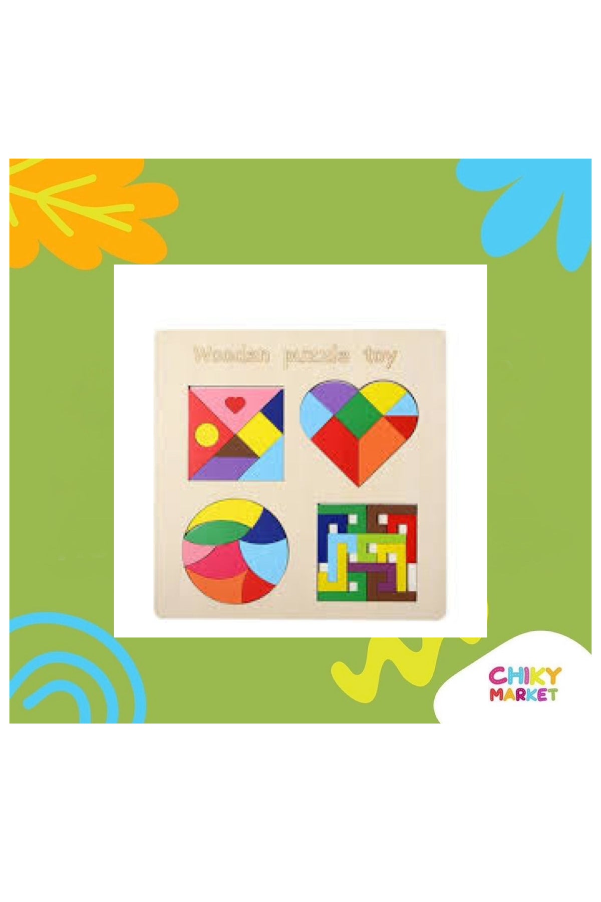 Tablero Colores Tangram CHIKY MARKET