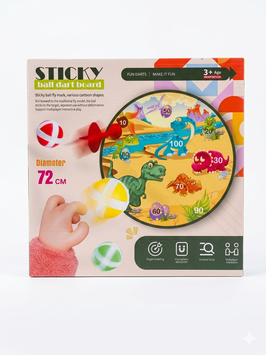Sticky Ball Dardos Pizarra Dinos