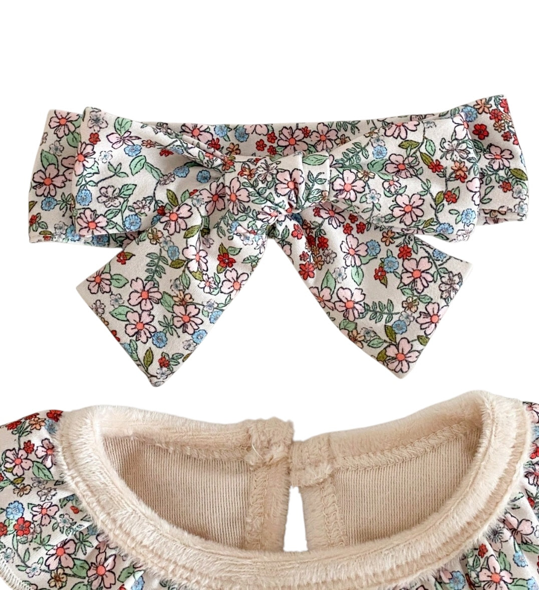 Conjunto Dorcas de 3 piezas con banda para bebé niña - foto 3