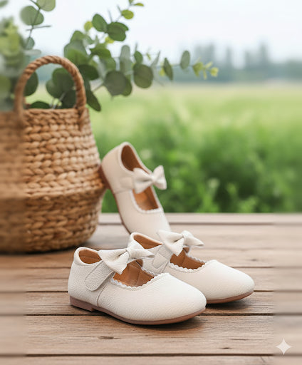 Zapato Pikolina tipo Mary Jane beige para bebé y niña - foto 5