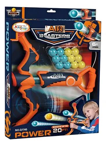 Arco Lanzador Air Blasters con Pelotas de Foam Happy Planet
