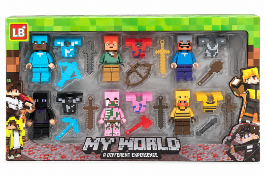 My World Set de 6 Minifiguras con Accesorios