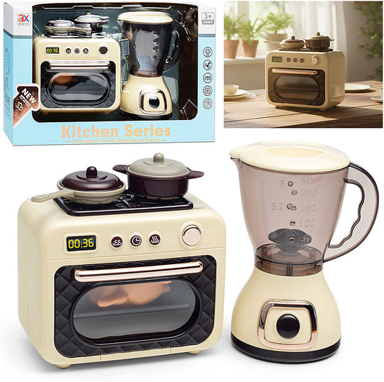 Set Cocinita de Juguete Estufa con Horno y Licuadora Kitchen Series
