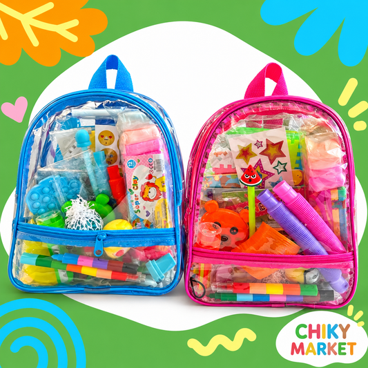 Mochila kit de viajerito para niños