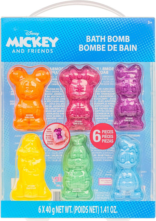 Mickey y Minnie Mouse 6 Piezas Bombas de baño PORFYDYA