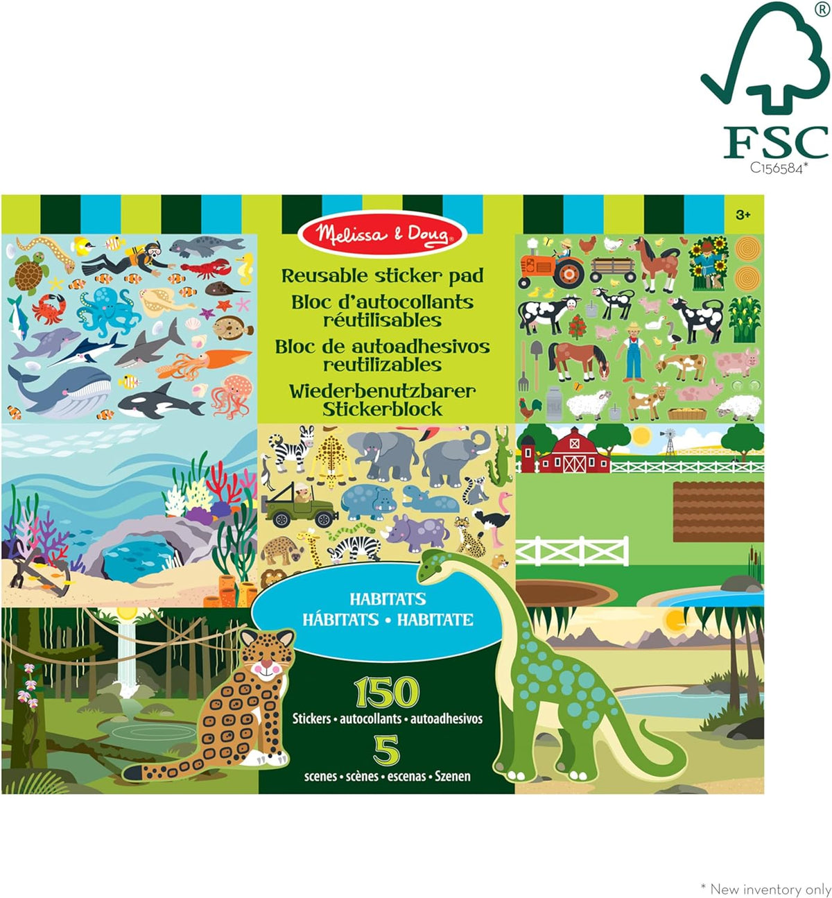 Bloc De Autoadhesivos de los Habitats