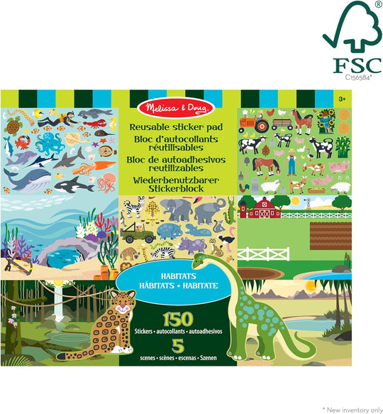 Bloc De Autoadhesivos de los Habitats