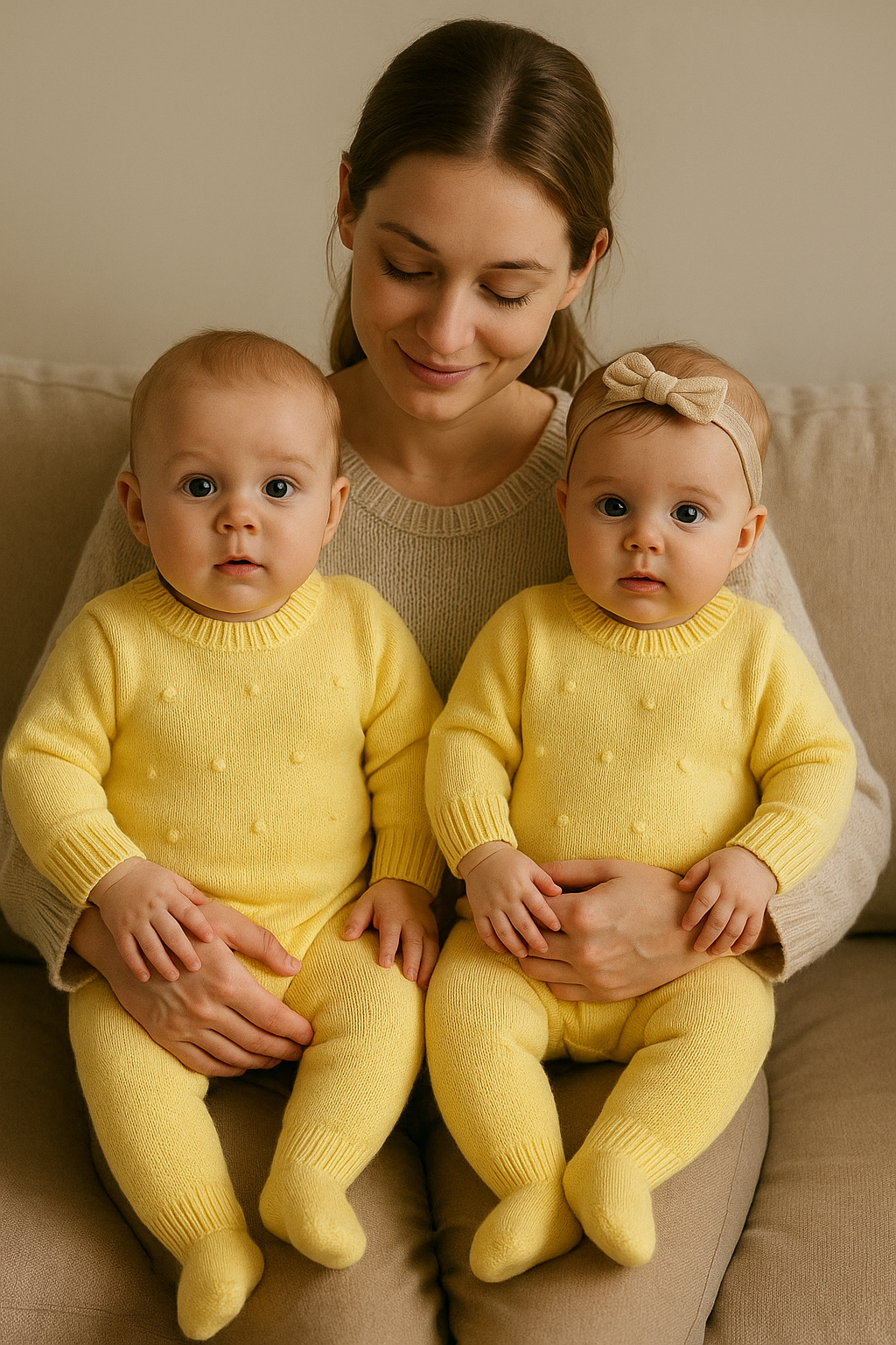 Mameluco Unisex Amarillo Sages