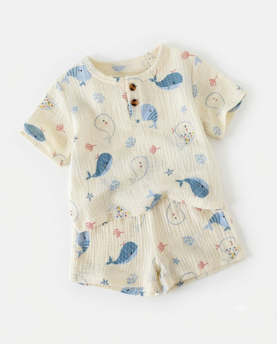 Conjunto de Verano Bebé Ballenas