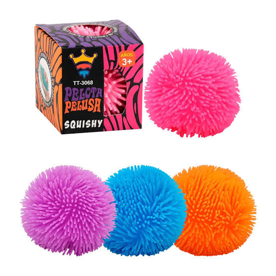 Bola Sensorial Squishy Peluda