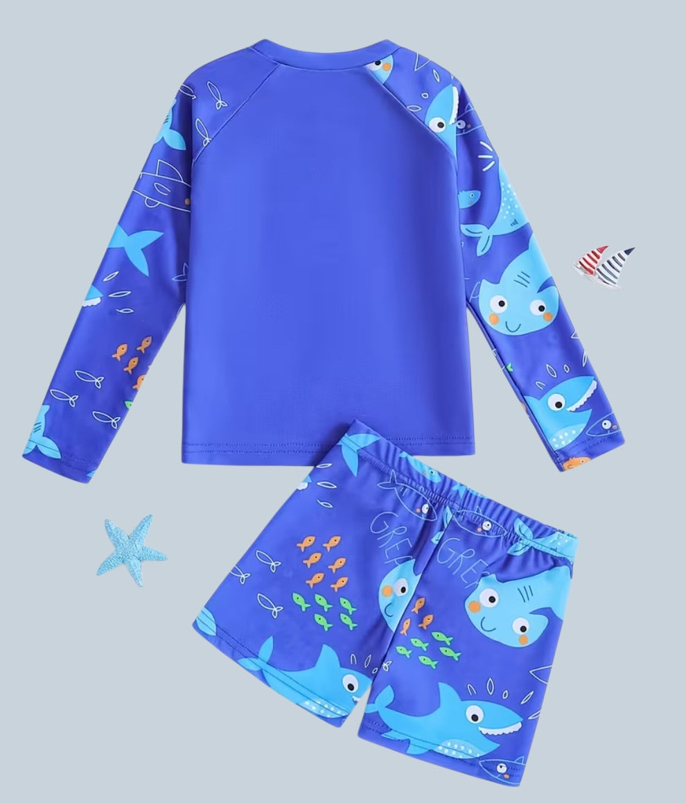 Traje de Baño Shark Azul