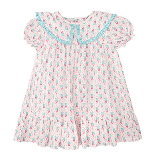 Vestido Manga Corta Cuello Camisa Chispa