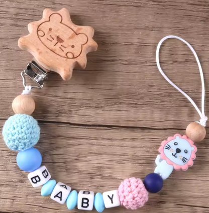 Porta Chupón Baby Madera y Crochet CHIKY NYNO