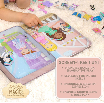 Story Magic Dress-Up Dolls Travel Playset