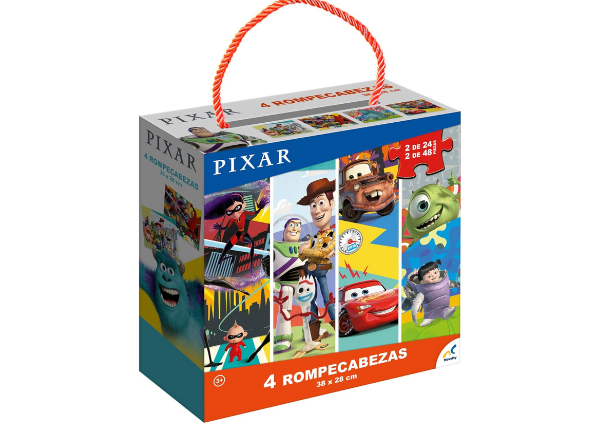 Rompecabezas 4 en 1 Disney Pixar