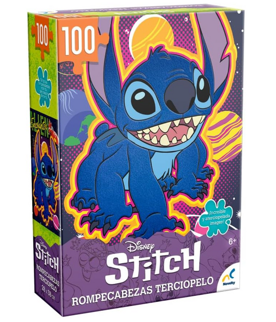 Rompecabezas Disney Stitch con Terciopelo 48 pizs
