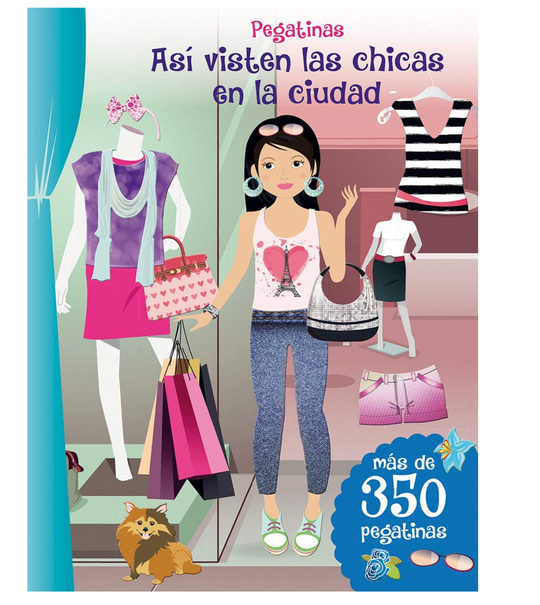 Pegatinas. Así visten las chicas en la ciudad