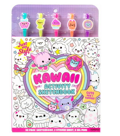 Just My Style Kawaii - Cuaderno de bocetos de 20 páginas