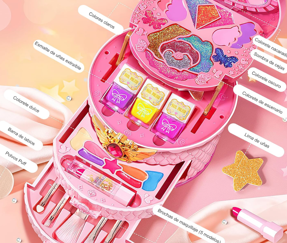 Set de Maquillaje Lavable Princesa