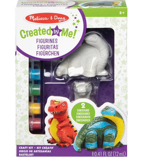 Melissa & Doug Created By Me! Figuritas de Dinosaurios Para Decorar en el centro