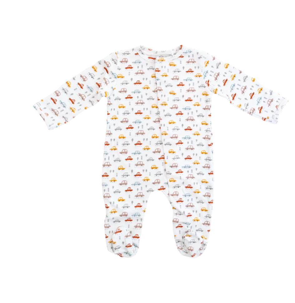 Mameluco con imanes estampado de carritos para bebé - foto 2