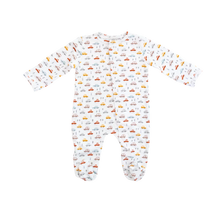 Mameluco con imanes estampado de carritos para bebé - foto 2