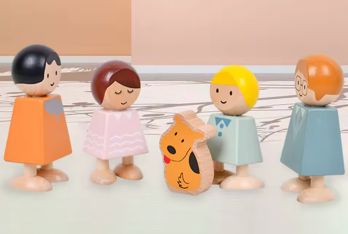 Muñequitos de Madera Montesori