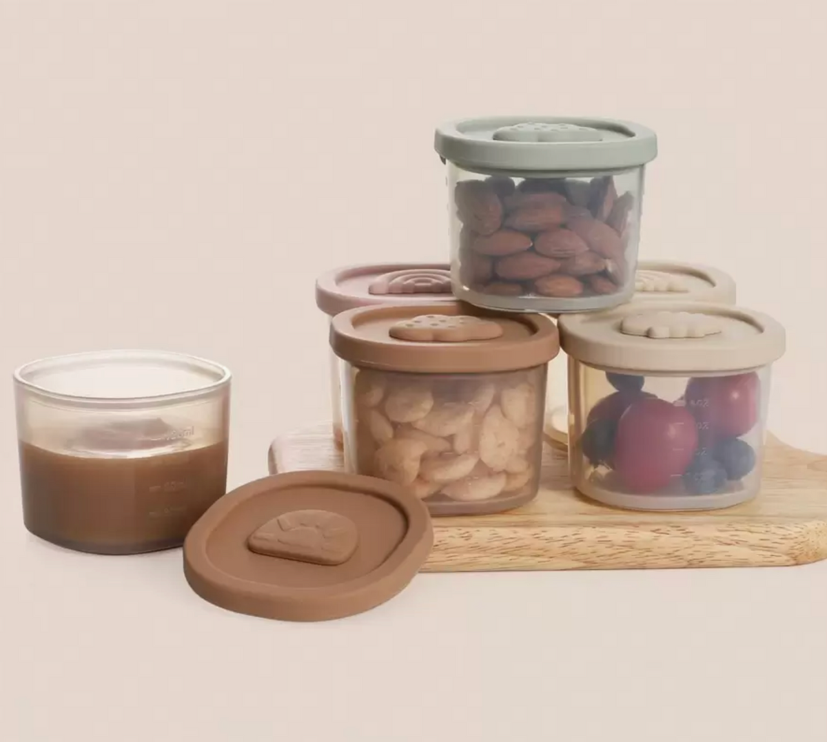 Set de 4 Recipientes para Alimentos de Silicon CHIKY NYNO
