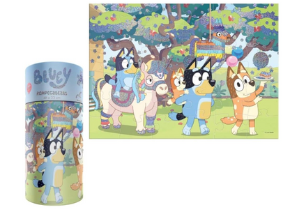 Rompecabezas Infantil Bluey 60 Piezas, Cilindro