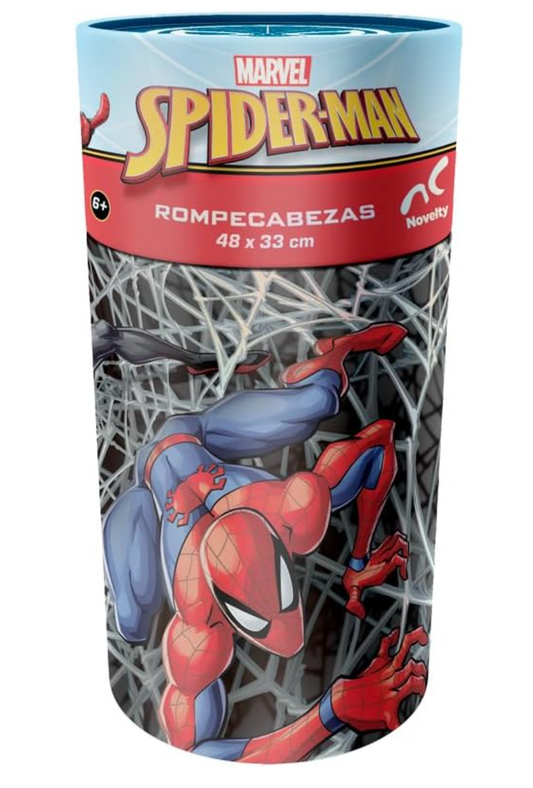 Corp Rompecabezas Infantil Spiderman, Cilindro