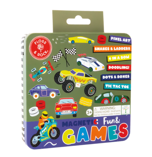 Lata magnética de diversión y juegos – Coches