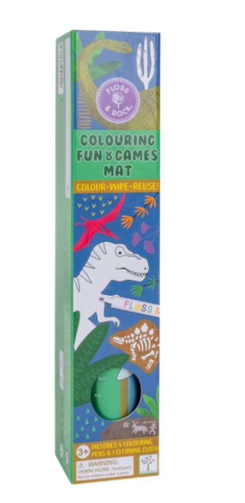 Tapete Reutilizable para Colorear – Dinosaurios