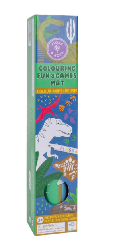 Tapete Reutilizable para Colorear – Dinosaurios