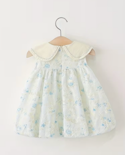 Vestido Elisea blanco marfil con flores bordadas - foto 2