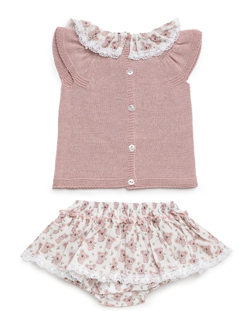 Conjunto Juliana de braguita con volantes de koalas - foto 3