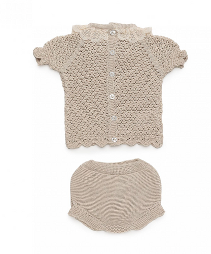 Conjunto Juliana de jersey calado y braguita con koalas - foto 3