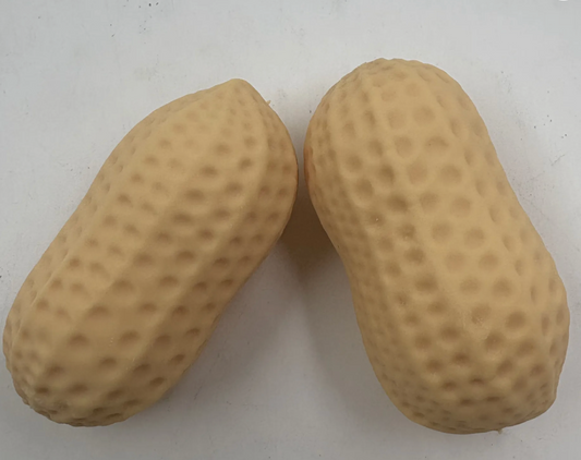 Squishy cacahuate con cáscara texturizada