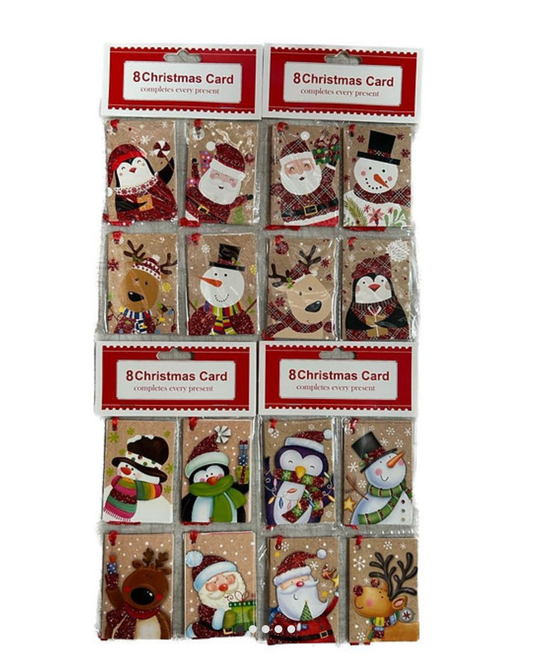 Tarjetas de Regalo Navideñas Kraft