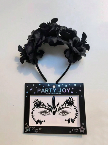 Set de 2 Diademas de Halloween Negras